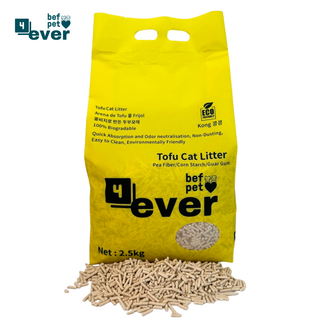 Arena para Gatos Befpet 4ever Tofu Pellets 3.0 mm 100% Biodegradable 2.5 kg