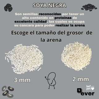 Arena para Gatos Befpet 4ever Tofu Pellets 2.0 mm 100% Biodegradable 2.5 kg