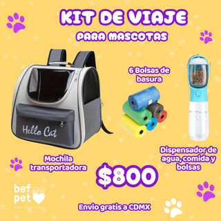 Kit De Viaje Para Mascotas