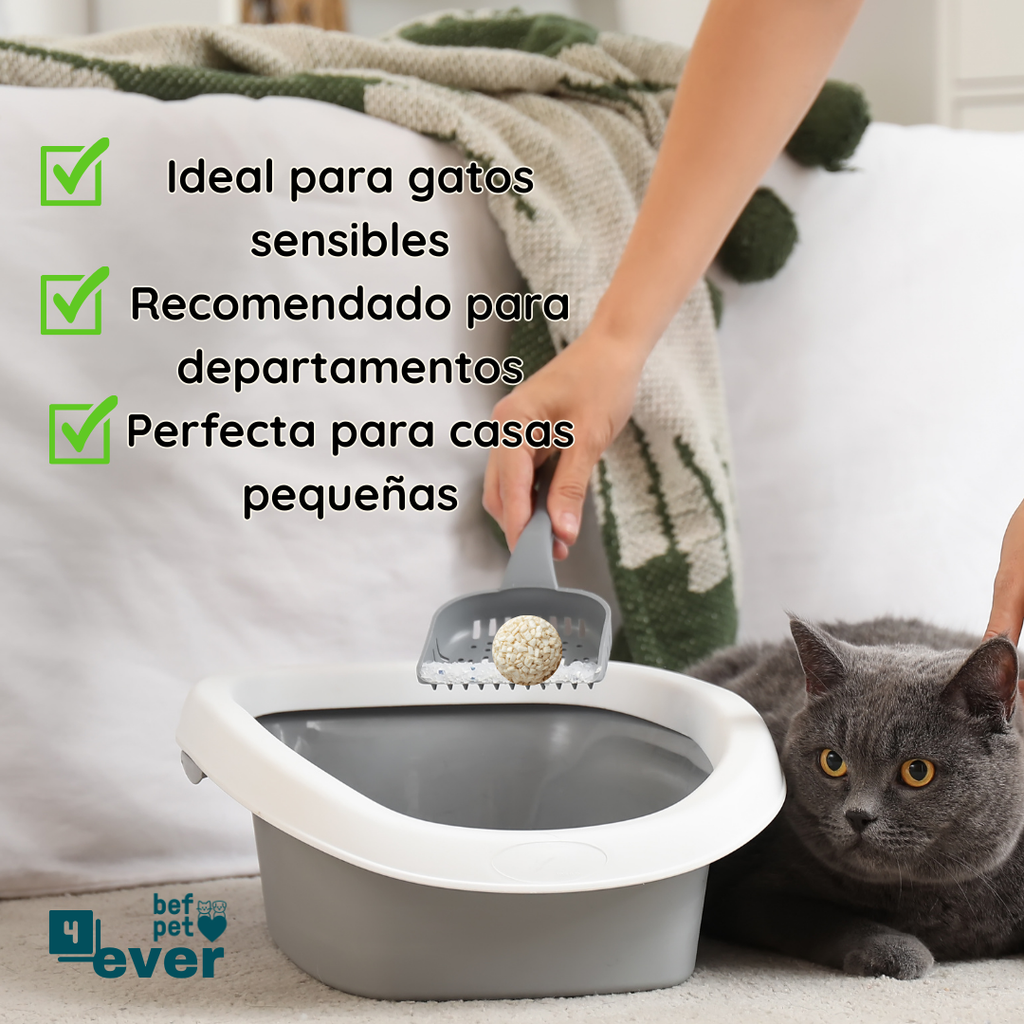 Arena para Gatos Befpet 4ever Tofu Pellets          2.0 mm 100% Biodegradable 2.5 kg